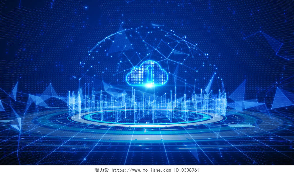 数字数据网络连接云计算和全球通信互联网云